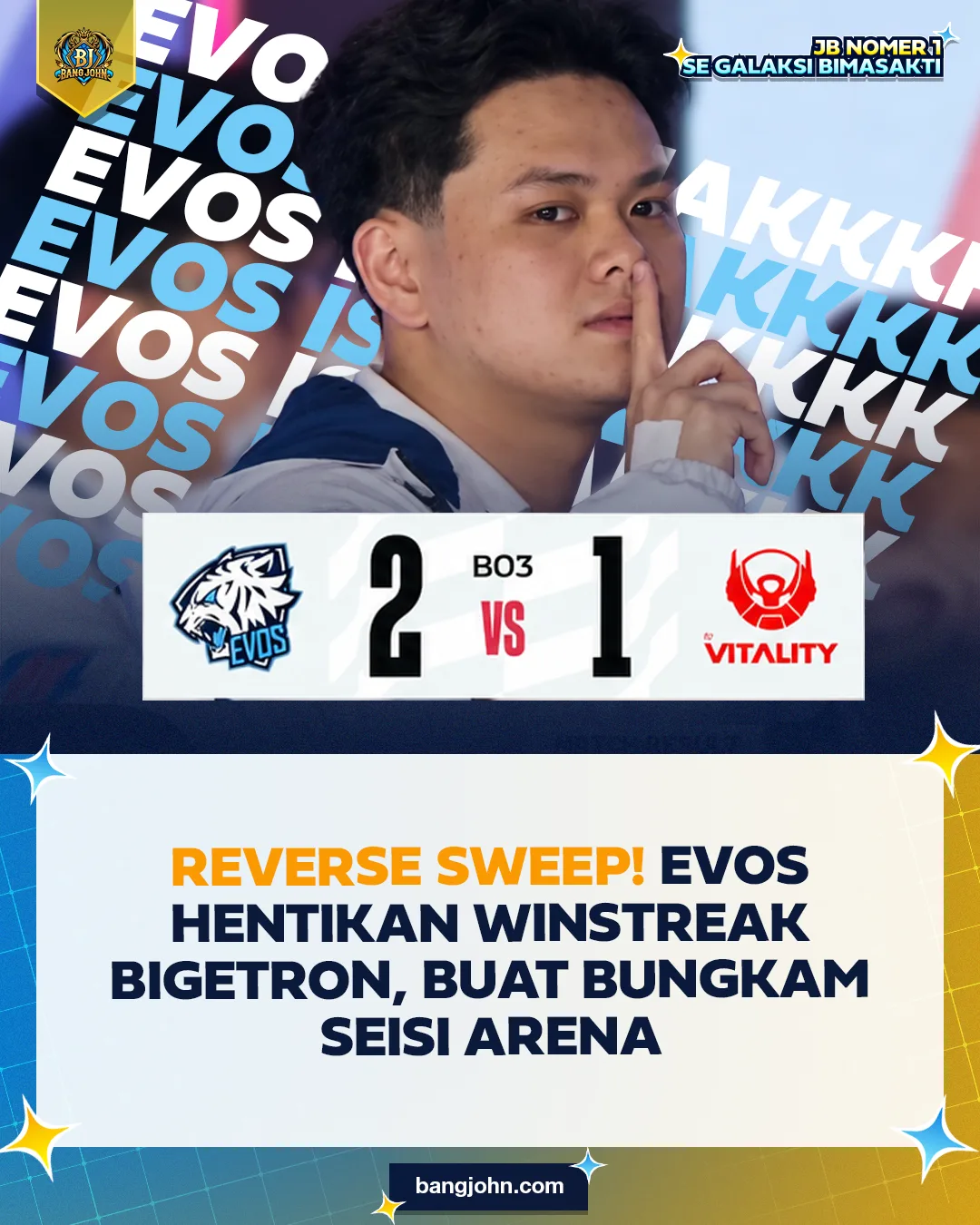 EVOS Hentikan Rekor Sempurna Sang Juara Bertahan di MPL ID Season 18