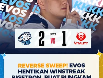 EVOS Hentikan Rekor Sempurna Sang Juara Bertahan di MPL ID Season 18
