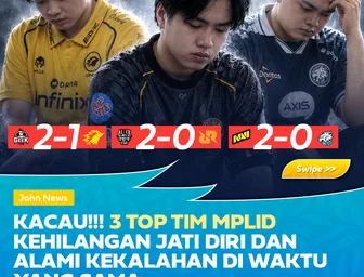 Tiga Tim Besar MPL ID Sama-Sama Kalah di Hari yang Sama