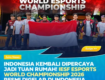 Indonesia Kembali Dipercaya Jadi Tuan Rumah! IESF Esports World Championship 2026 Resmi Digelar di Indonesia