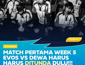 Laga Krusial EVOS vs Dewa United Ditunda Ini Konteks Klasemennya