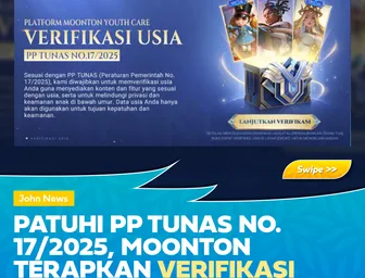 Patuhi PP TUNAS No. 17/2025 Moonton Terapkan Verifikasi Usia di Mobile Legends