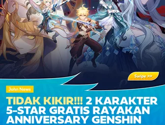 HoYoverse Bagikan Dua Karakter Bintang Lima Gratis di Anniversary Genshin Impact Ke-6