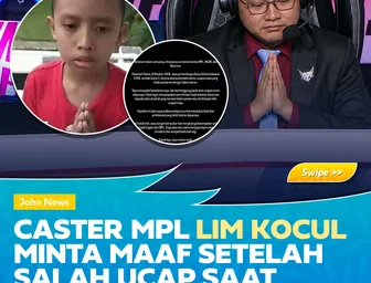 Caster MPL Lim Kocul Minta Maaf Setelah Salah Ucap saat Siaran Langsung