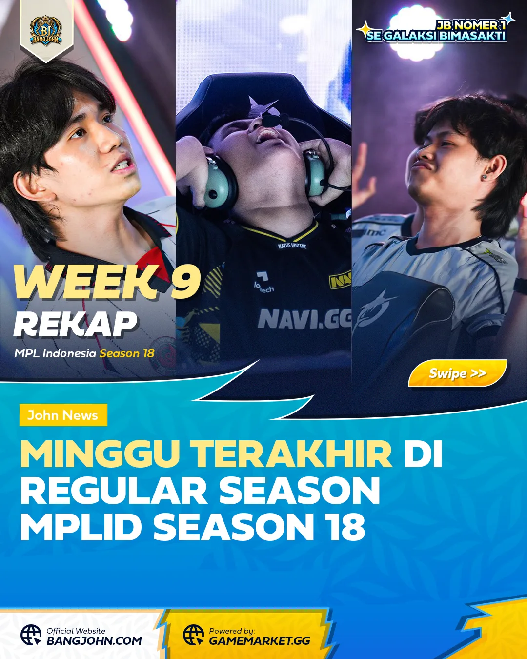 Rekap Week 9 MPL ID S18: Minggu Terakhir Regular Season