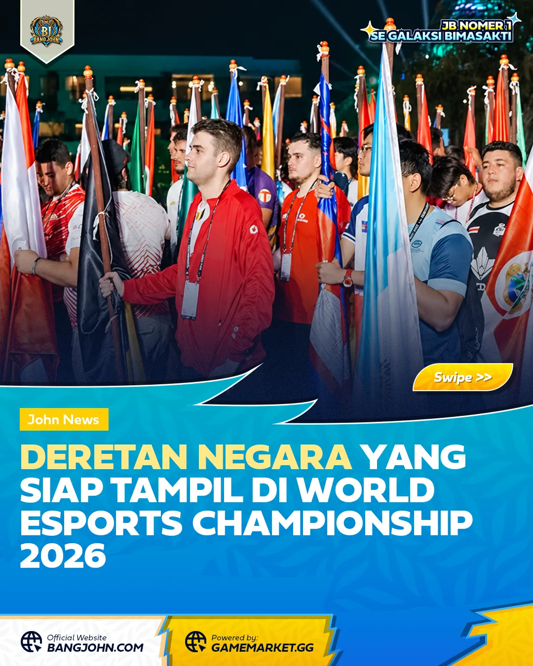 Deretan Negara yang Siap Tampil di World Esports Championship 2026