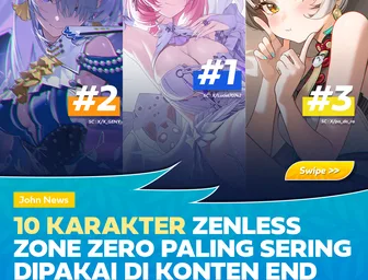 10 Karakter Zenless Zone Zero Paling Sering Dipakai di Konten End Game