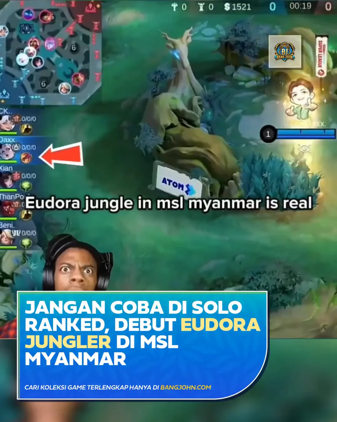 Pick Eudora Jungler Ini Bikin Heboh di Panggung Kompetitif MLBB Myanmar