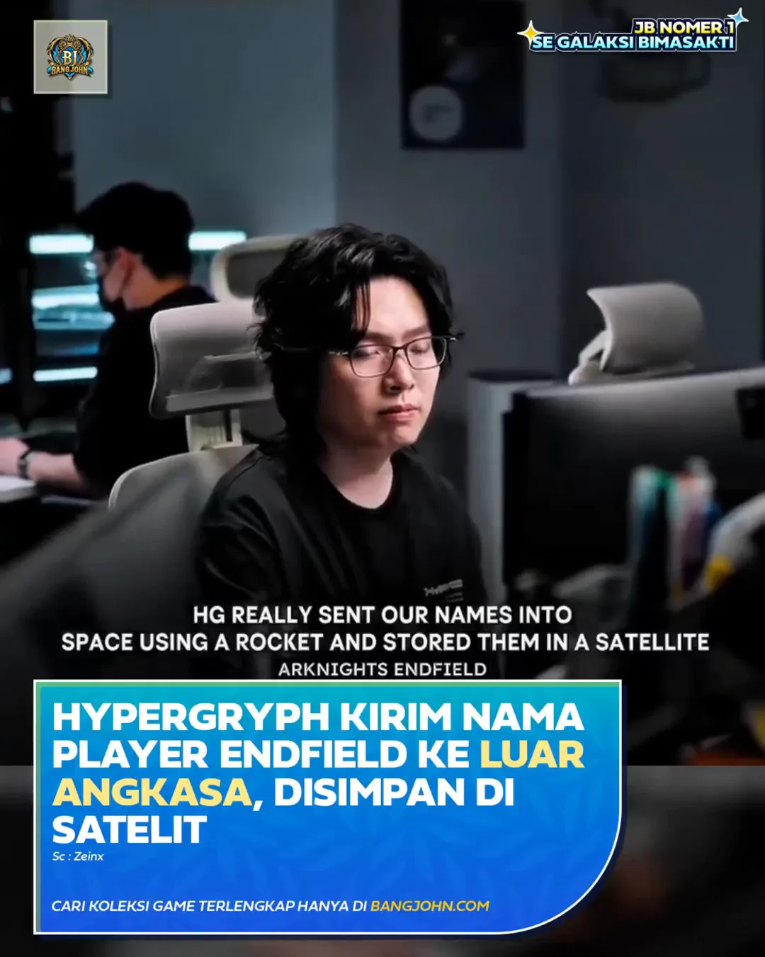 Hypergryph Kirim Nama Player Endfield ke Luar Angkasa, Disimpan di Satelit