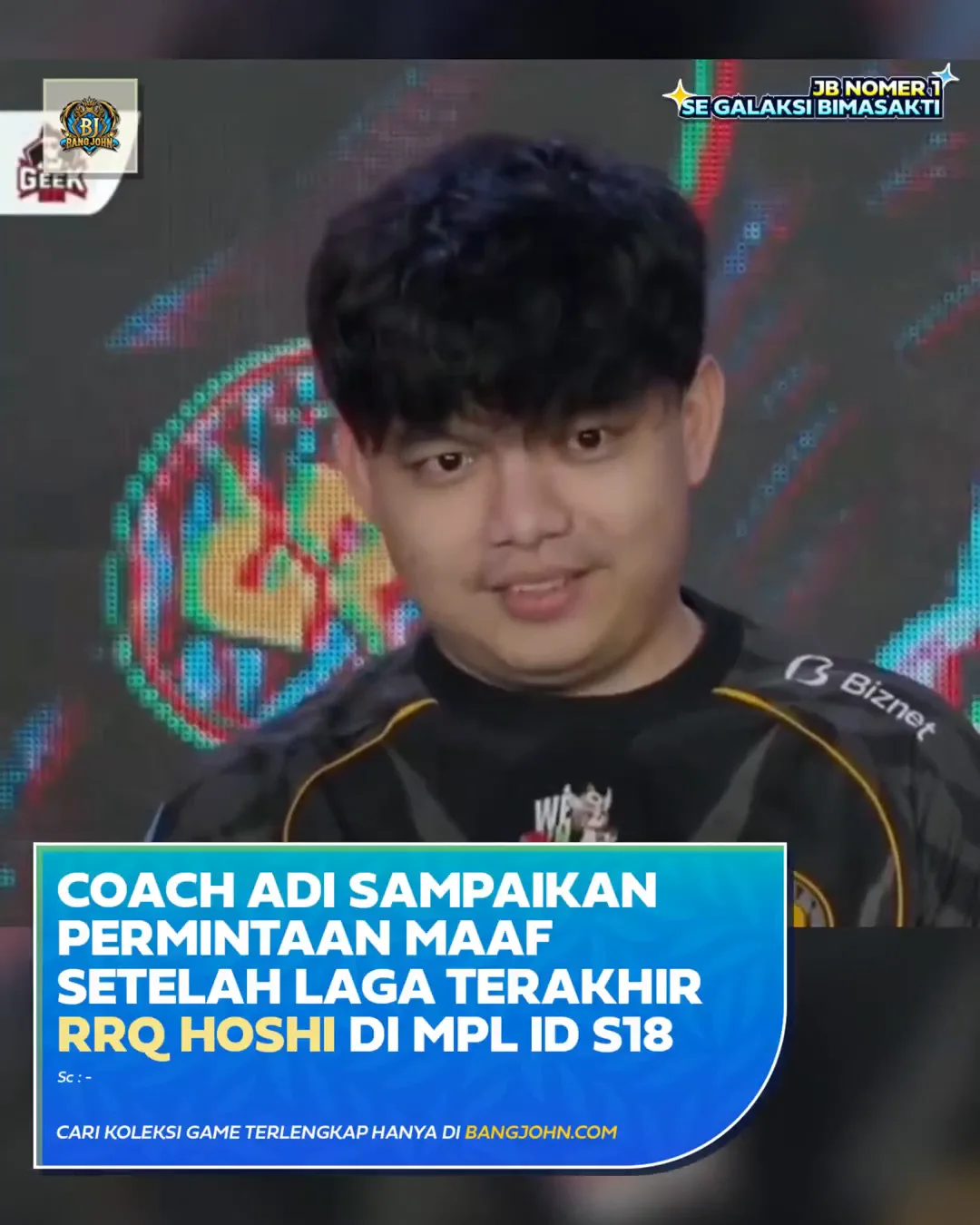 Coach Adi Sampaikan Permintaan Maaf Setelah Laga Terakhir RRQ Hoshi di MPL ID S18