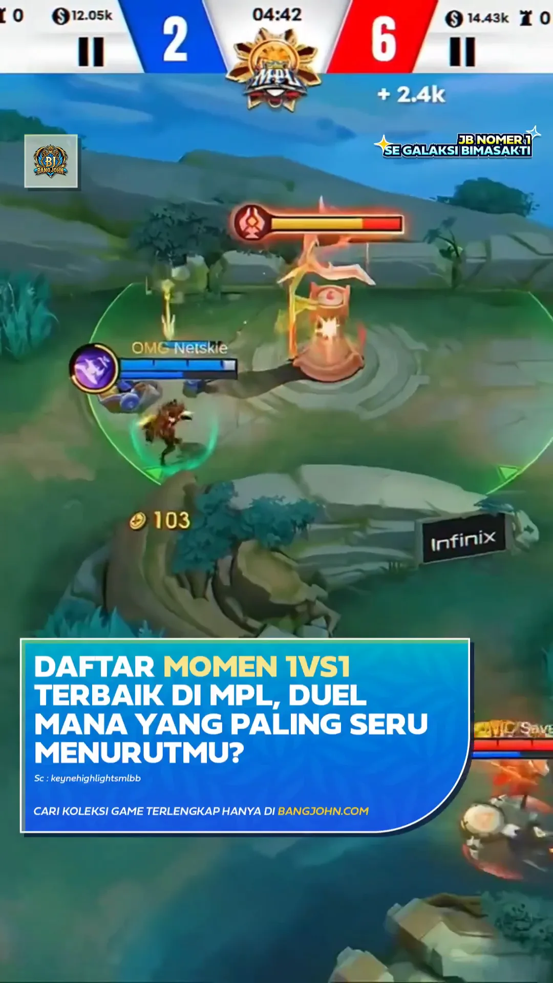 Daftar Momen 1v1 Terbaik di MPL, Duel Mana yang Paling Seru Menurutmu?