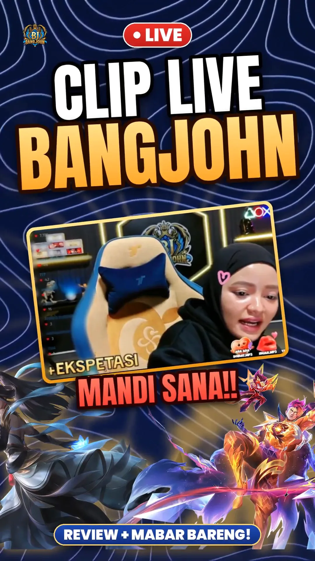 Keseruan Live Bangjohn