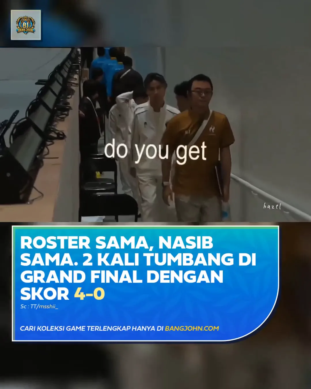 Dua Kali Roster yang Sama Kalah di Grand Final dengan Skor 4-0