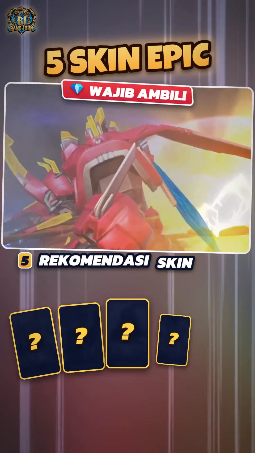 5 Rekomendasi Skin Epic yang Bisa Diambil di Event Gala Akhir Pekan