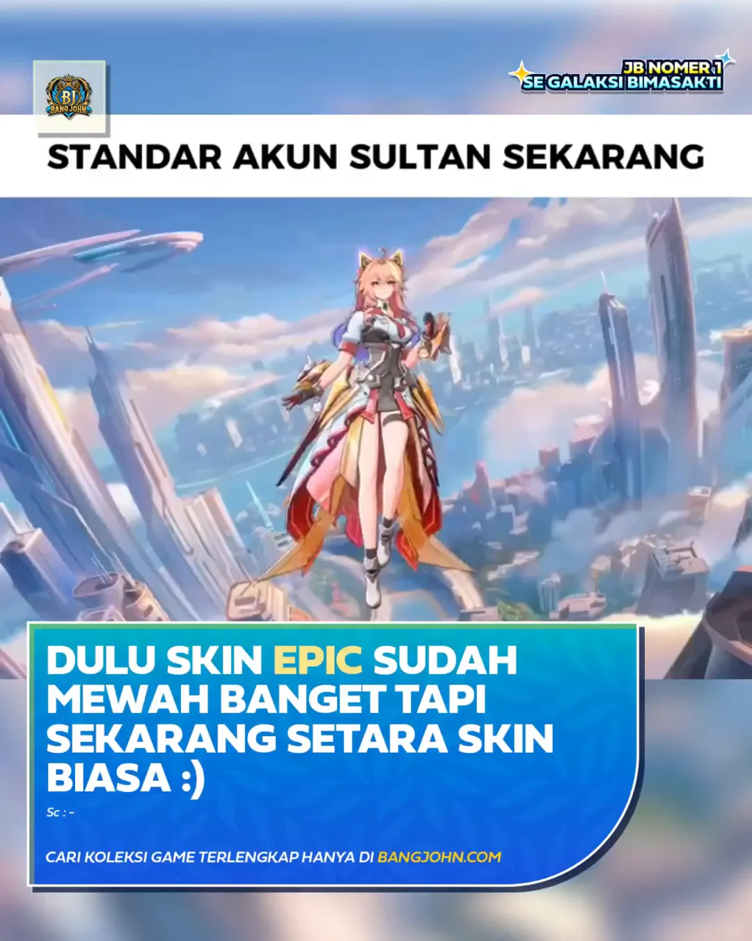 Dulu Skin Epic Sudah Mewah Banget, Sekarang Setara Skin Biasa